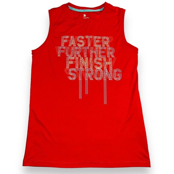 all in motion Boys Tank Top Shirt Sleeveless Athletic Summer Lightweight Red XL - Picture 1 of 6